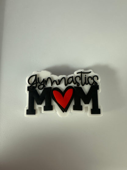 Gymnastics mom custom silicone focal beads-E16