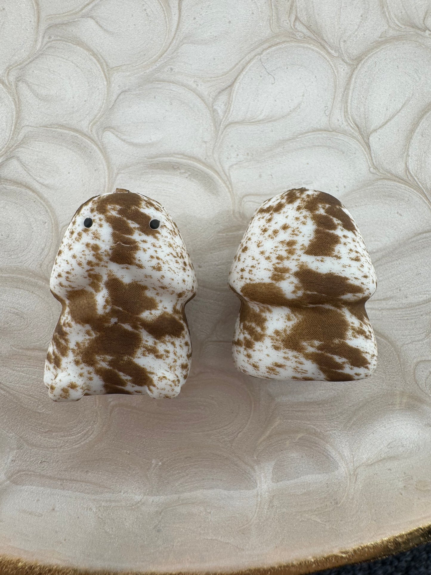 Brown Cowhide Richard Copyrighted Silicone Focal