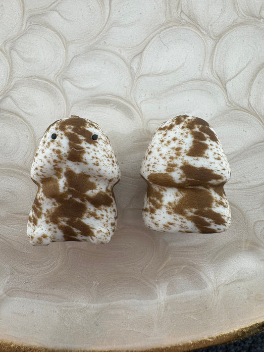 Brown Cowhide Richard Copyrighted Silicone Focal