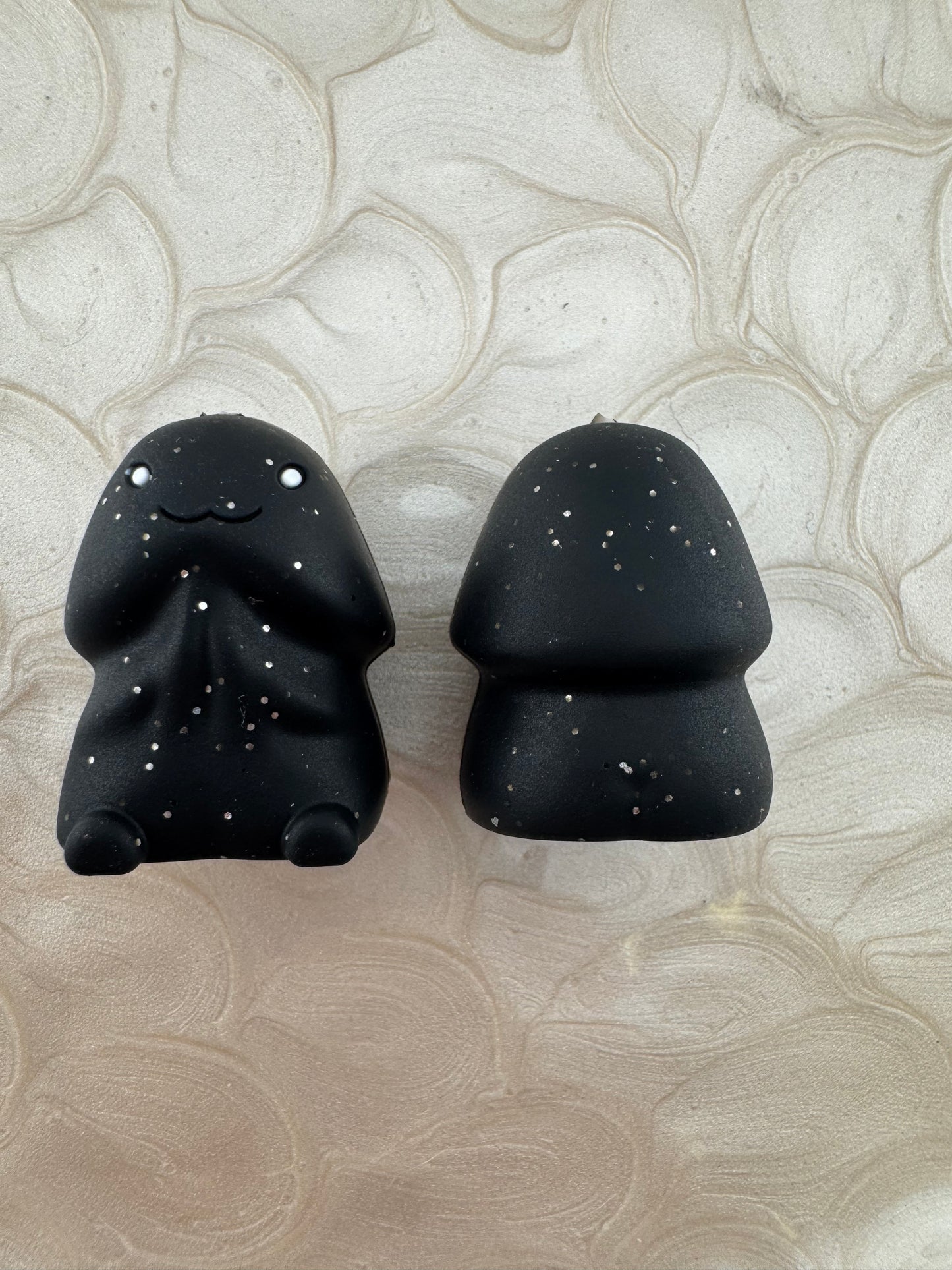 Black Glitter Richard Copyrighted Silicone Focal