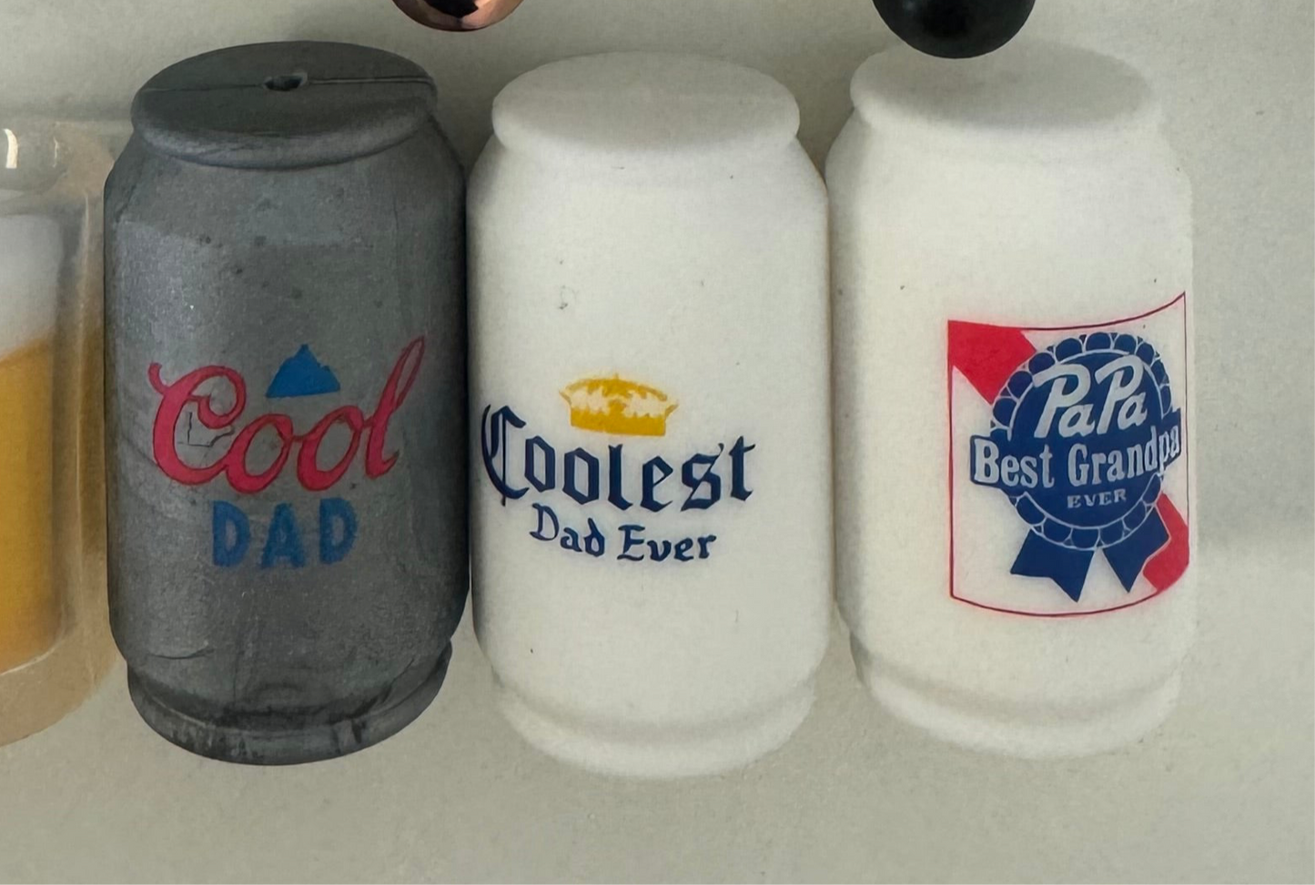 3D Beer Can Custom Silicone Focal Bead