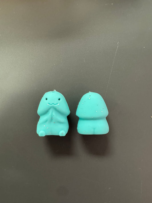 Richard SON Mini Teal Glitter Custom Copyrighted Exclusive Silicone Focal