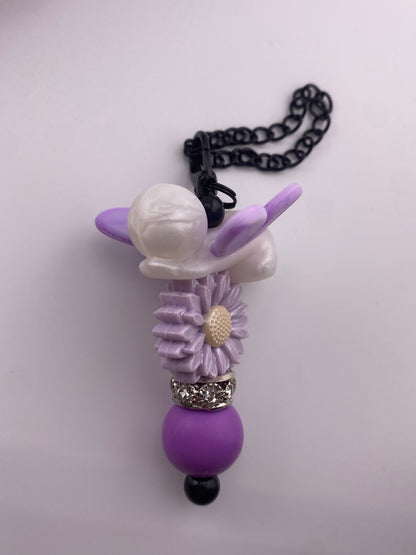 Angel Baby Laying Down with 
Purple Wings 3D Focal
Bead Custom Exclusive