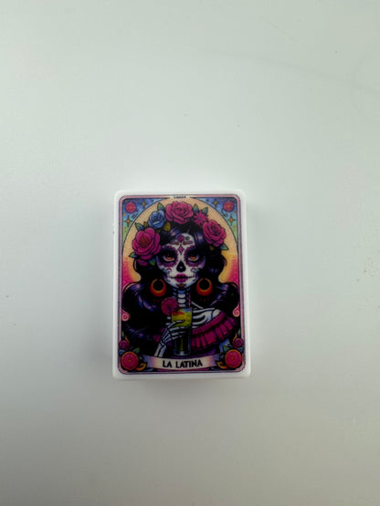 Tarot Cards Latina custom exclusive silicone bead print beads