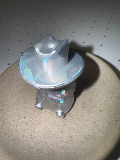 Plain Chrome Hat Custom Silicone Focal *Richard Not Included*
