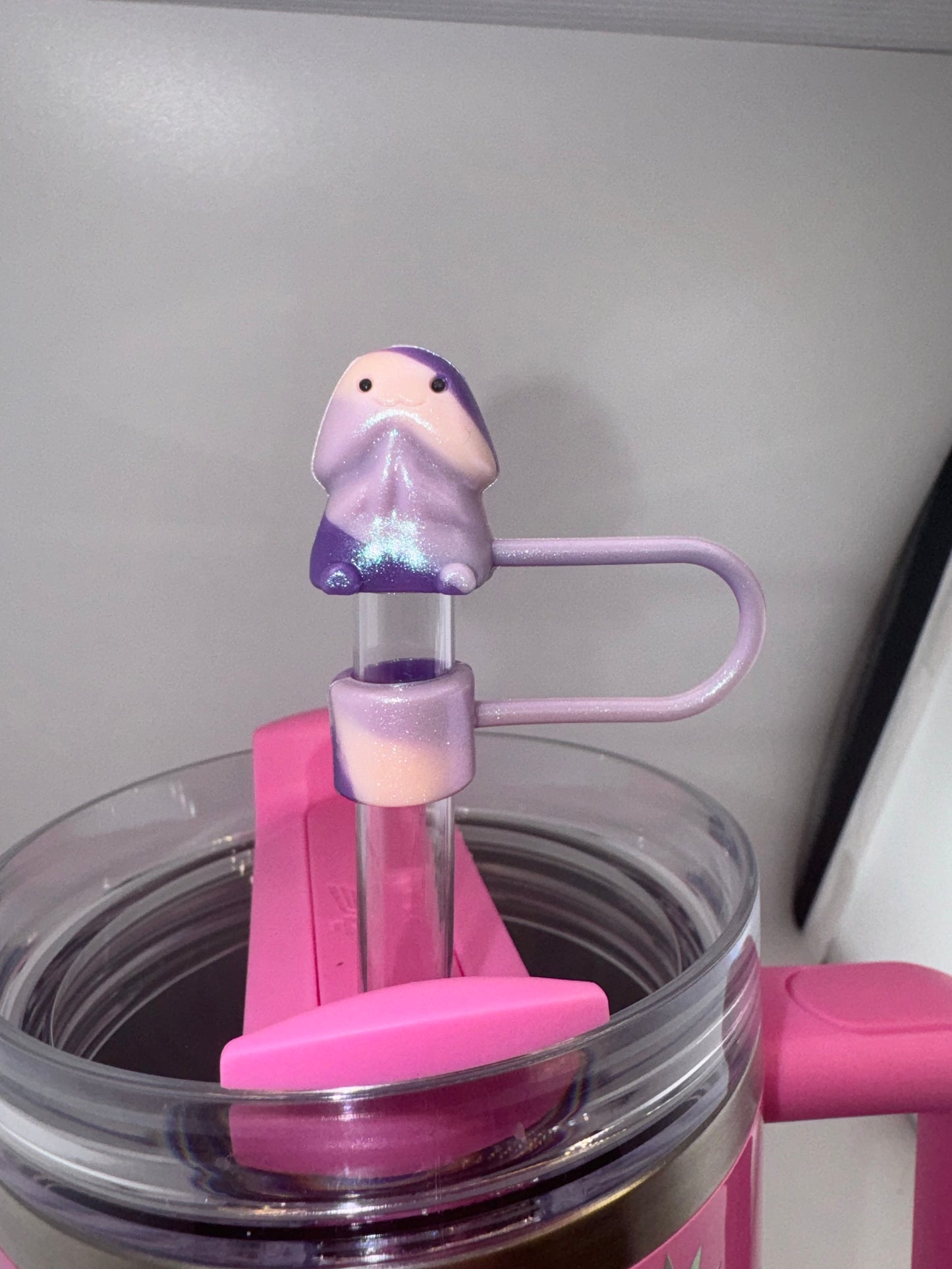 Opal Purple Swirl Richard Straw topper for Stanley Custom Exclusive Silicone Richard