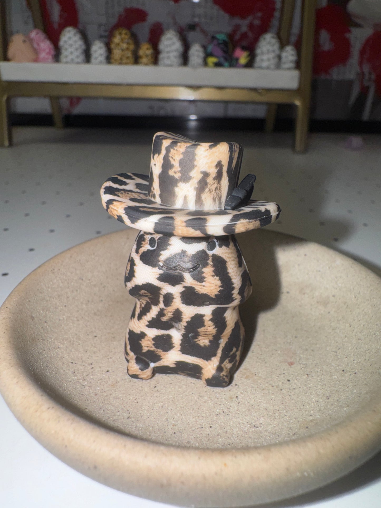 Sadie Cheetah Pimp Hat Custom Silicone Focal *Richard Not Included*