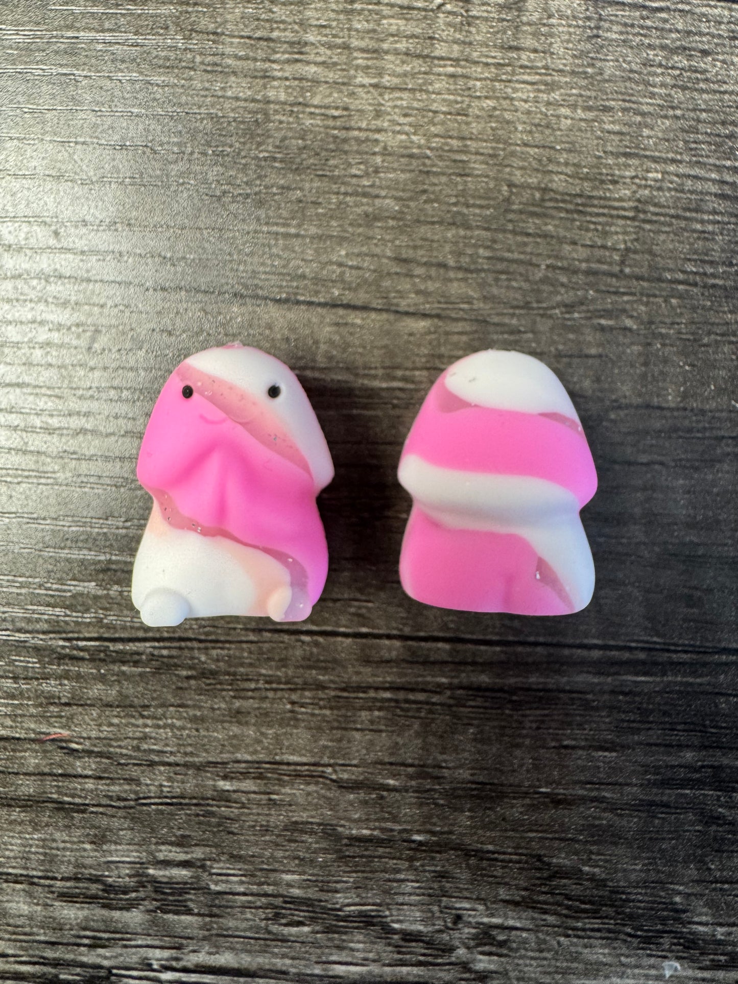 Pink Glitter Swirl Richard Copyrighted Custom Silicone Focal