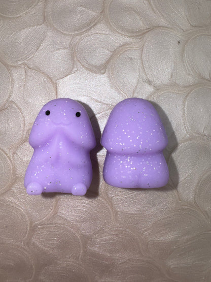 Purple Glitter Richard Copyrighted Silicone Focal