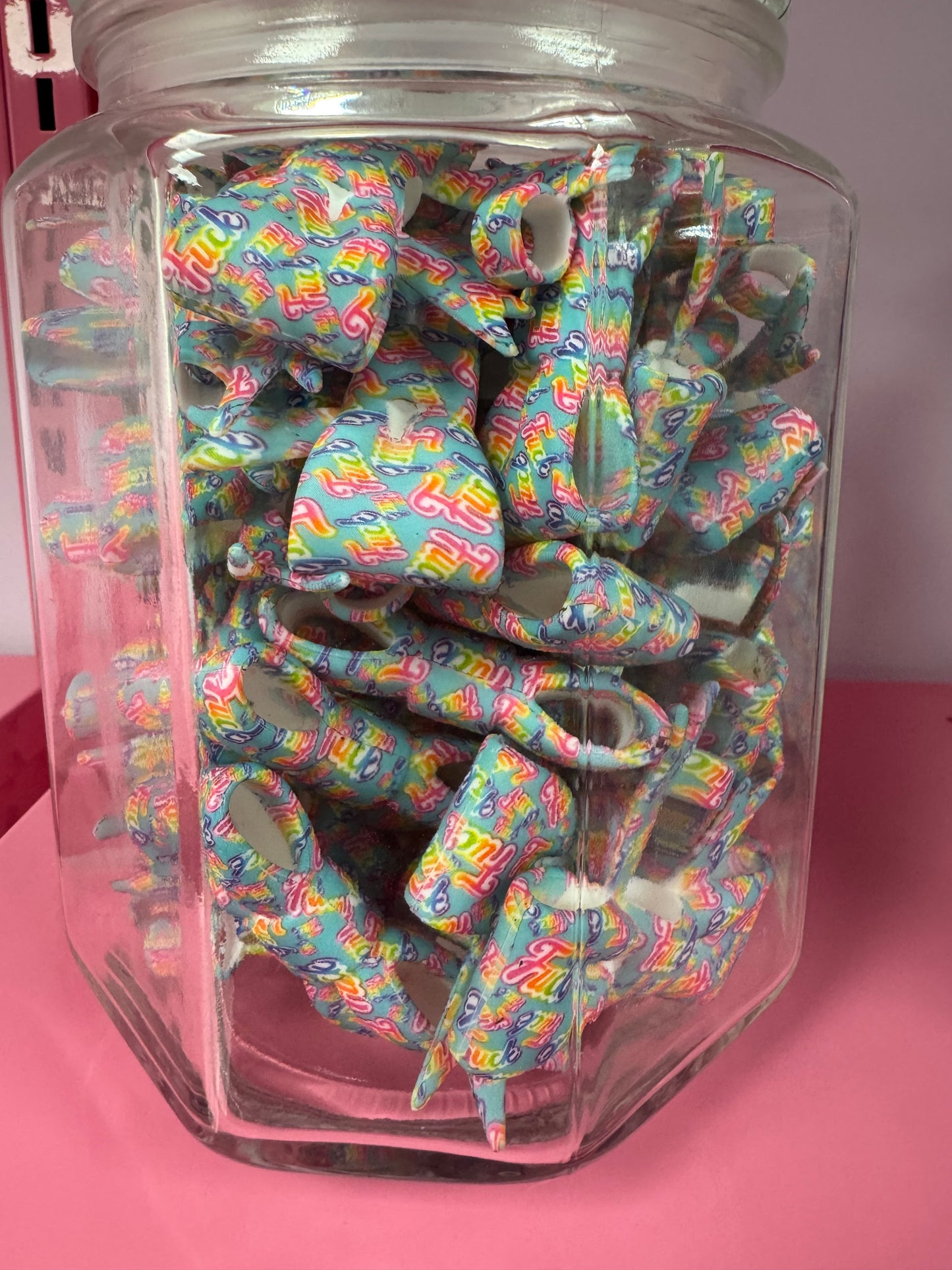 Fuck Bow Straw Toppers