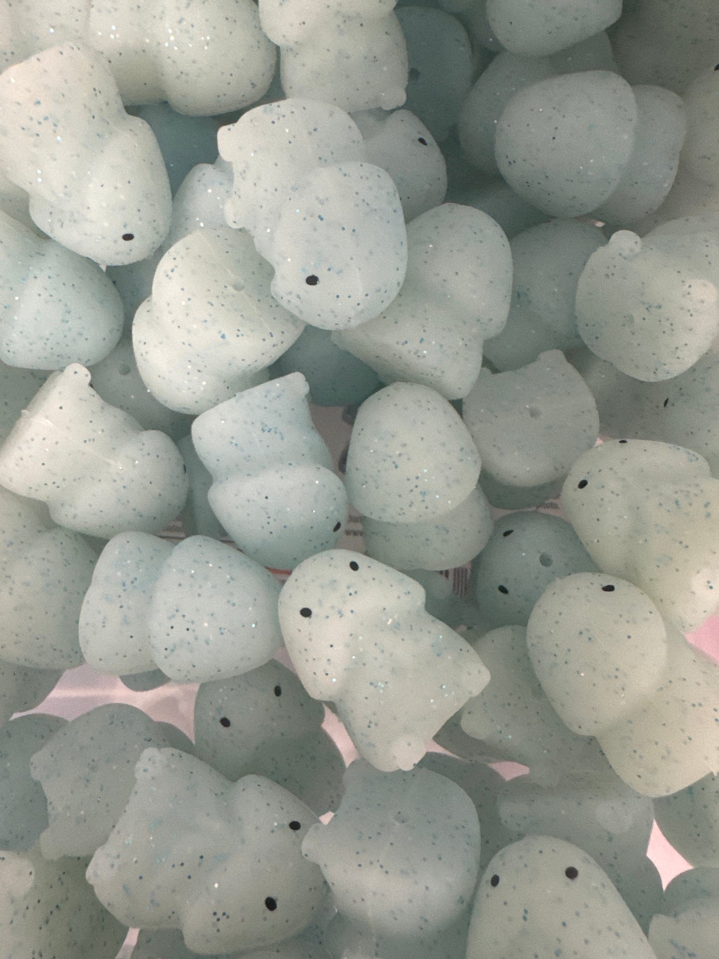 Blue Glitter Richard Glow in the Dark Custom Copyrighted Naughty Silicone Focal