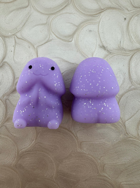 Purple Glitter Richard Copyrighted Silicone Focal