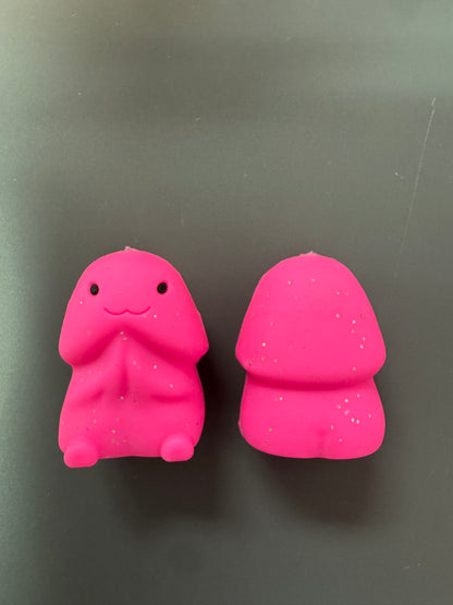 Hot Pink Glitter Richard Custom Copyrighted Exclusive Silicone Focal