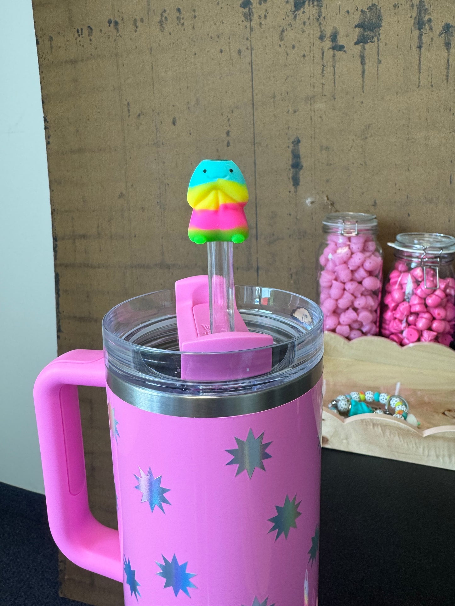 Sip Tip Richard Stanley Straw Decor Topper and Pen Grip kawaii penis dick