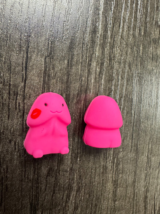 MINI Hot Pink Kiss Richard SON Copyrighted Naughty Silicone Focal