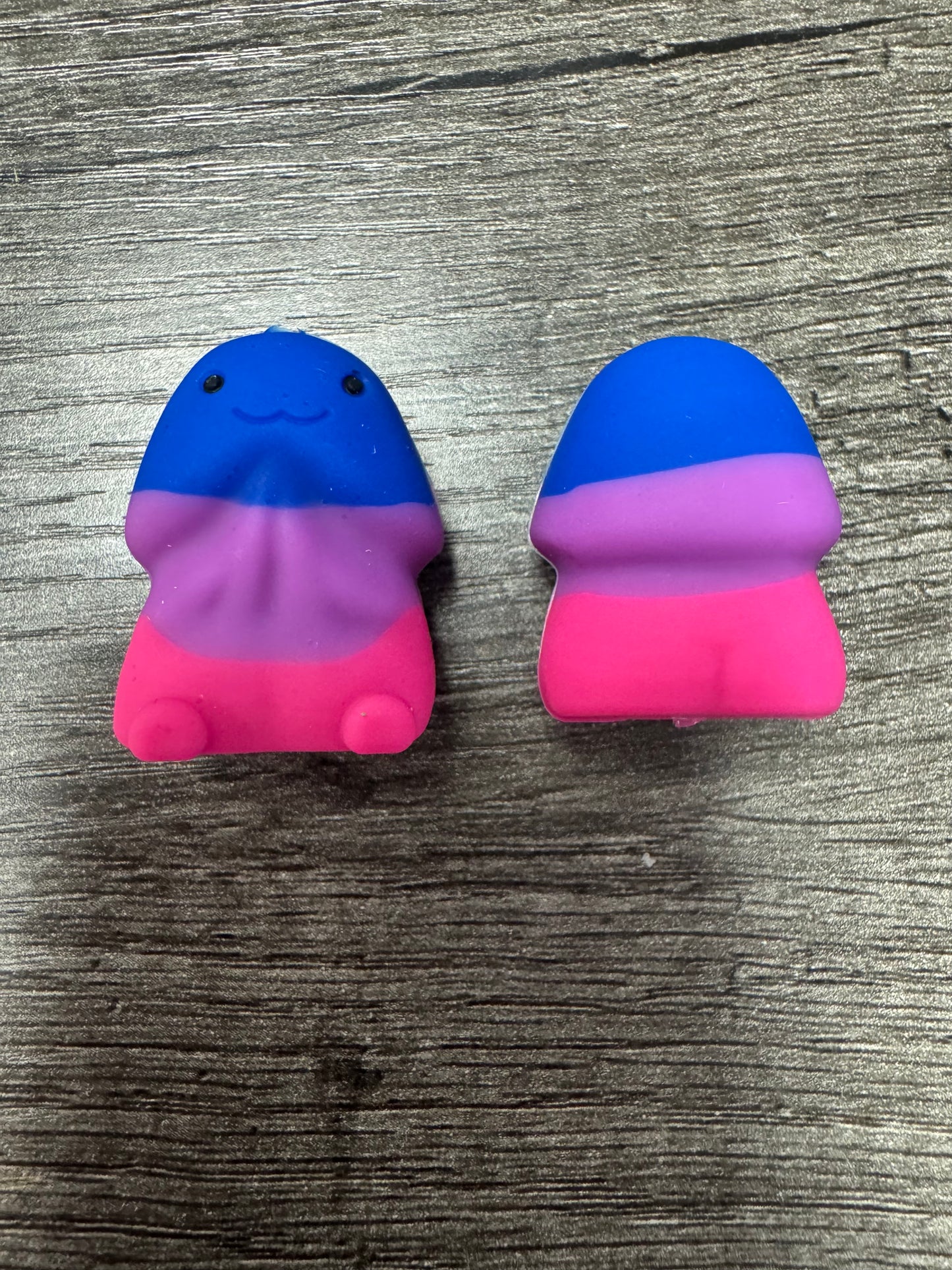 Blue Purple Pink Richard Bi Flag Custom Silicone Focal Naughty