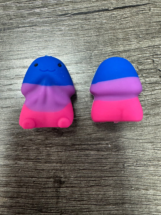 Blue Purple Pink Richard Bi Flag Custom Silicone Focal Naughty