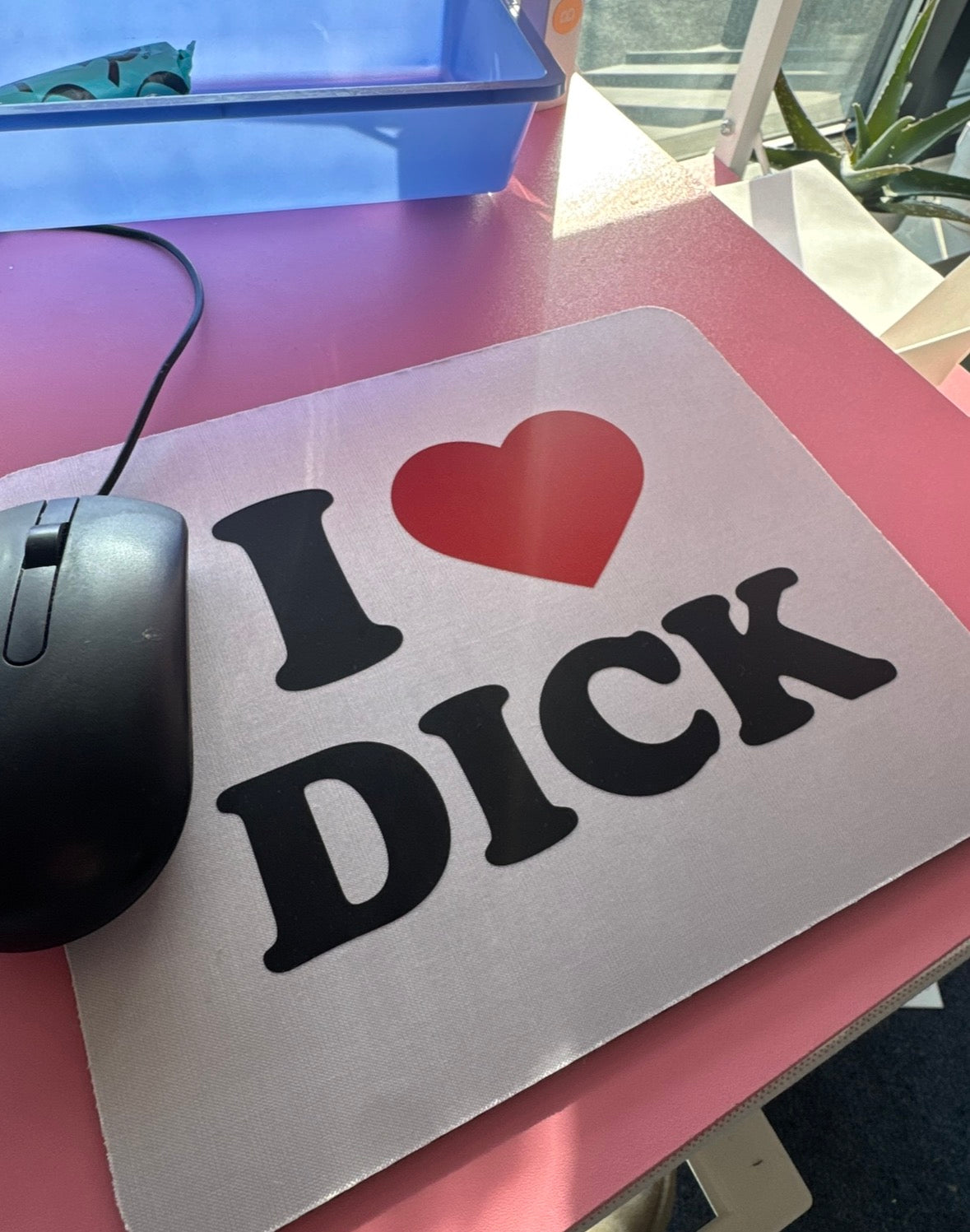 I ❤️ Dick Mouse Pad