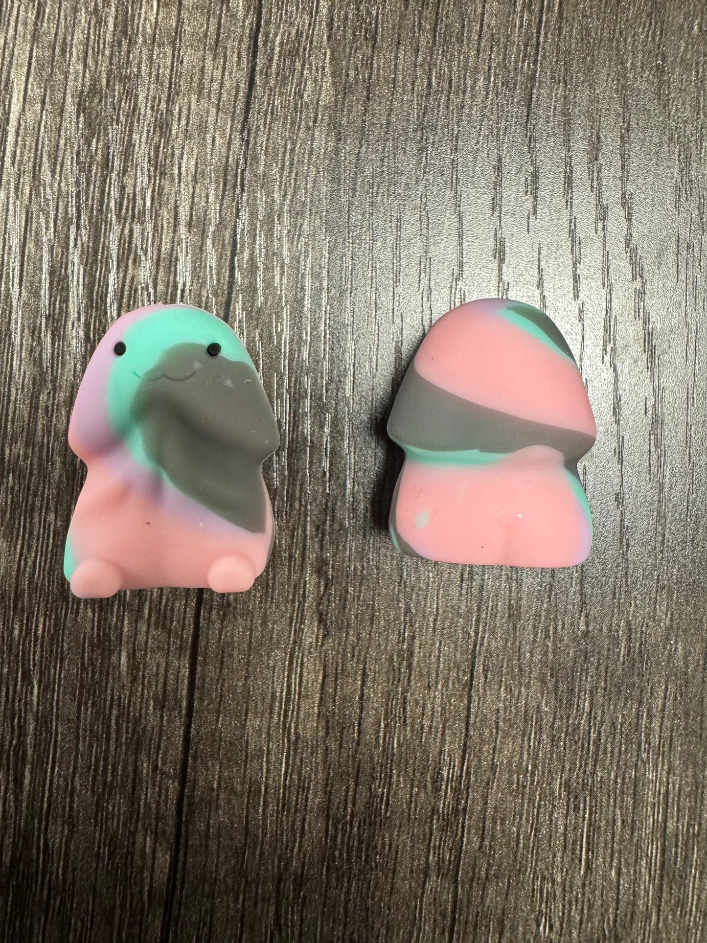 Pink, Gray, Teal, Swirl Richard Custom Exclusive Naughty Focal