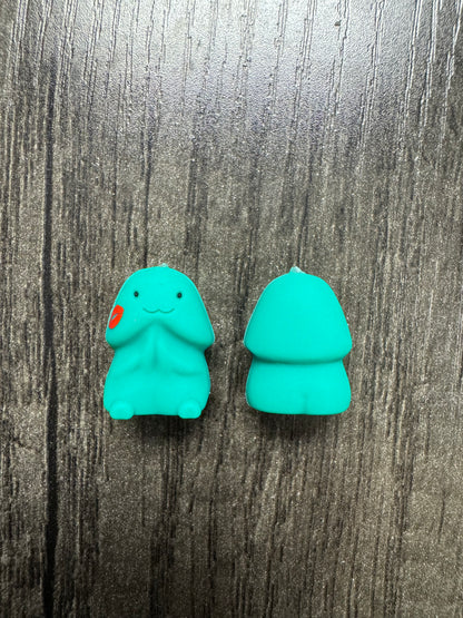 MINI Teal Kiss Richard Son Copyrighted Naughty Silicone Focal