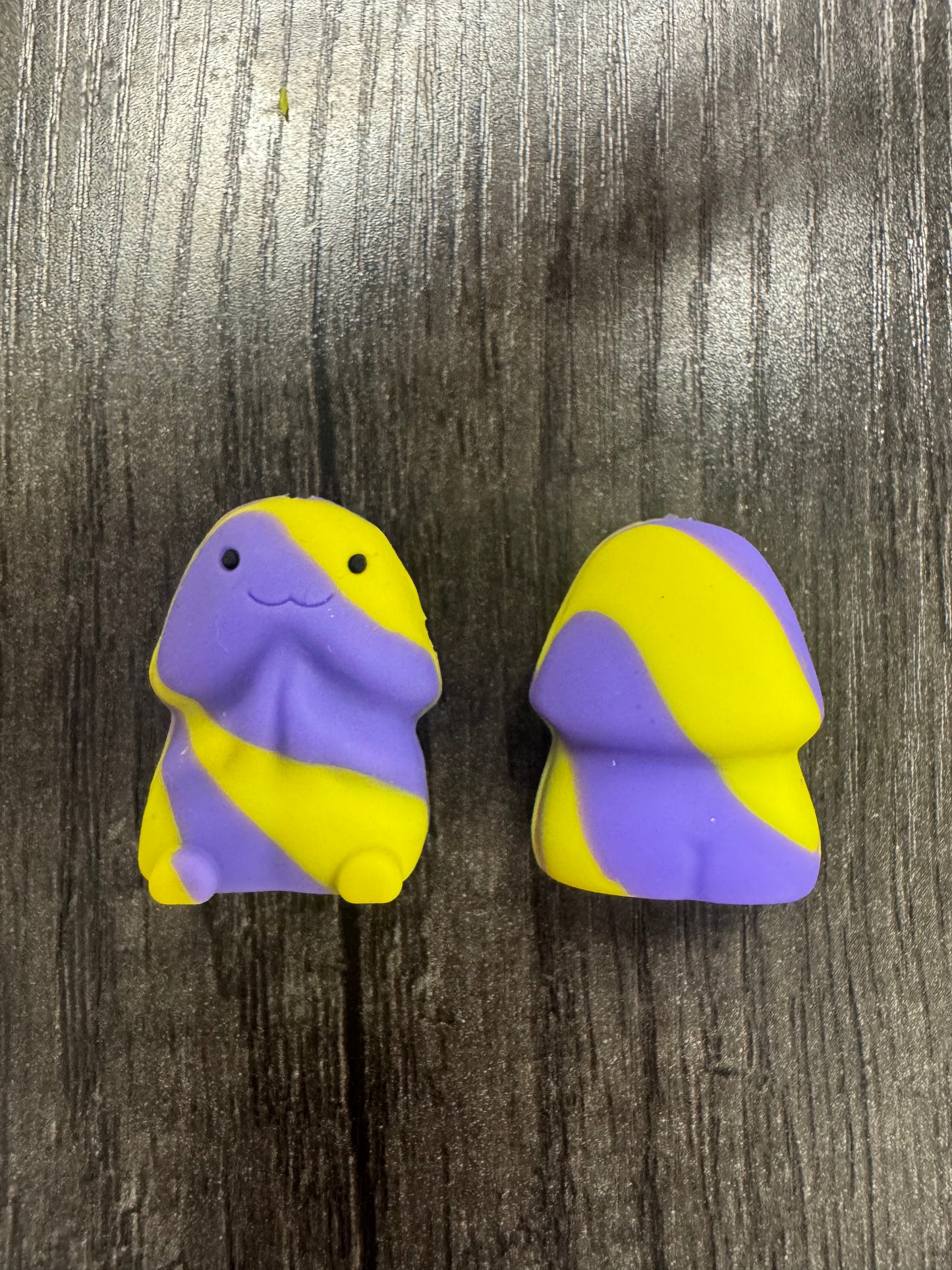 Purple and Neon Green Swirl Alien Richard Copyrighted Custom Exclusive Silicone Focal