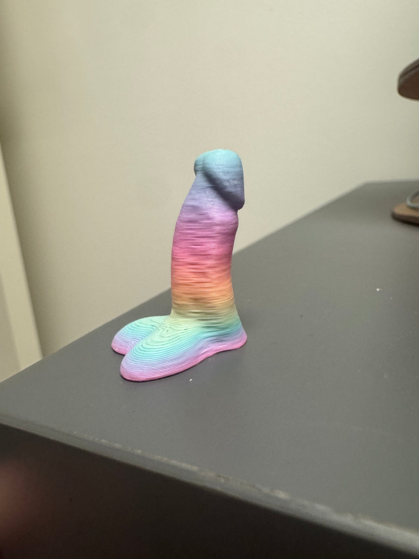 3D Printed Rainbow Ombre Dick