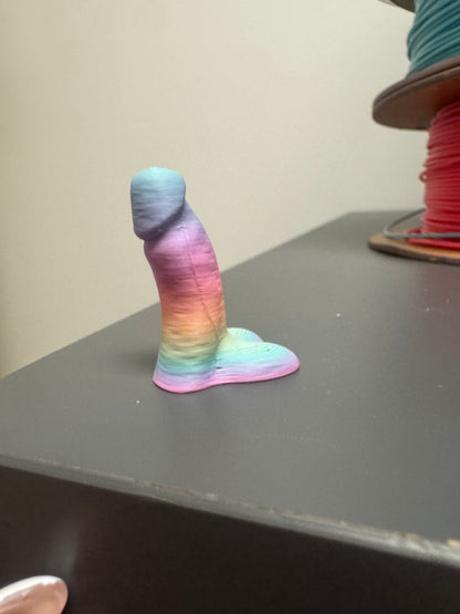 3D Printed Rainbow Ombre Dick