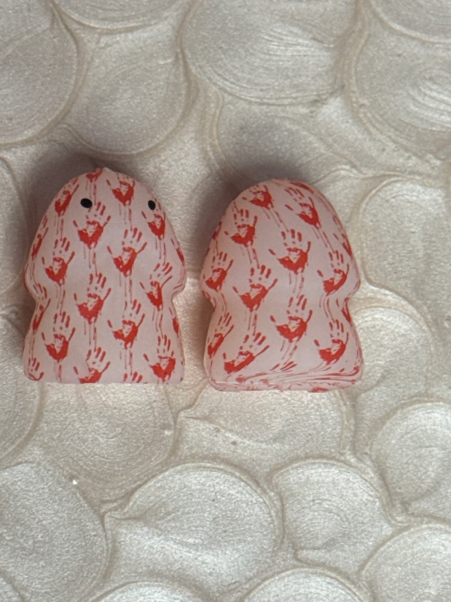 Glow in the Dark Bloody Hands Richard  Custom Copyrighted Silicone Focal