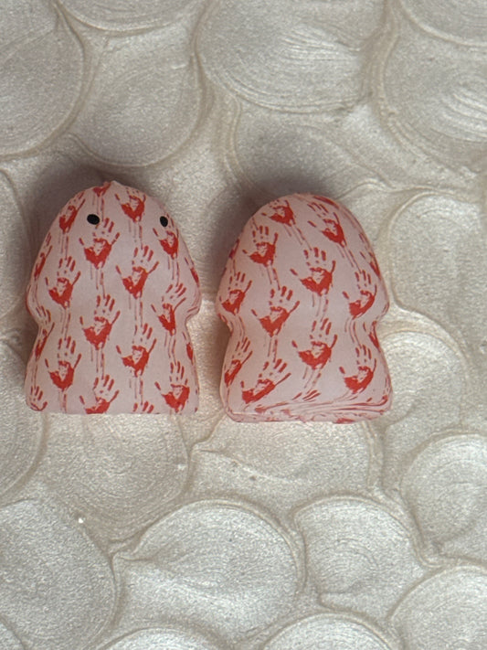 Glow in the Dark Bloody Hands Richard  Custom Copyrighted Silicone Focal