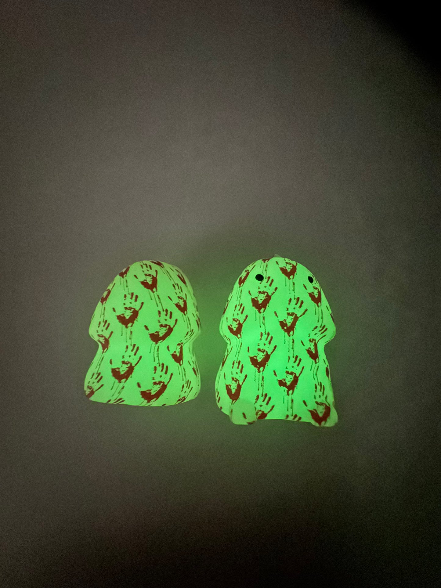 Glow in the Dark Bloody Hands Richard  Custom Copyrighted Silicone Focal
