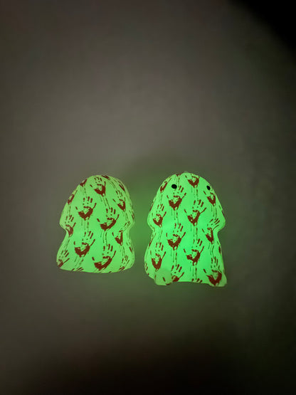 Glow in the Dark Bloody Hands Richard  Custom Copyrighted Silicone Focal