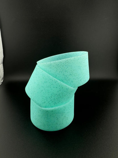 Silicone tumbler cup boot stanley cupteal glitter