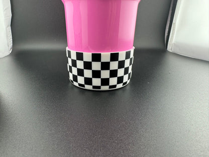 Checker silicone boot for stanley tumbler
