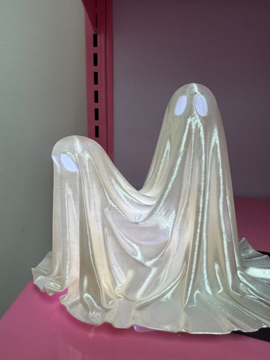 Pearl Doggy Ghost 3D Print- Hollow underneath for tea light!