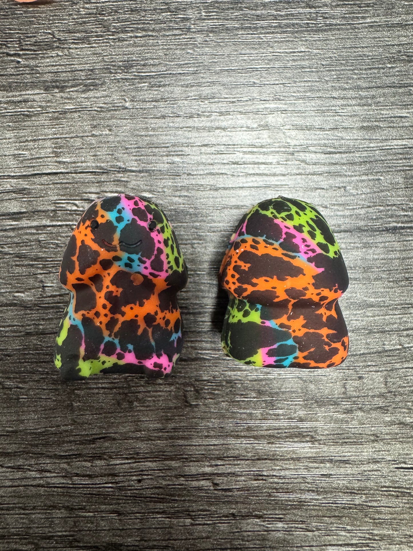 Rainbow Swirl Cowprint Richard Custom Copyrighted Silicone Focal