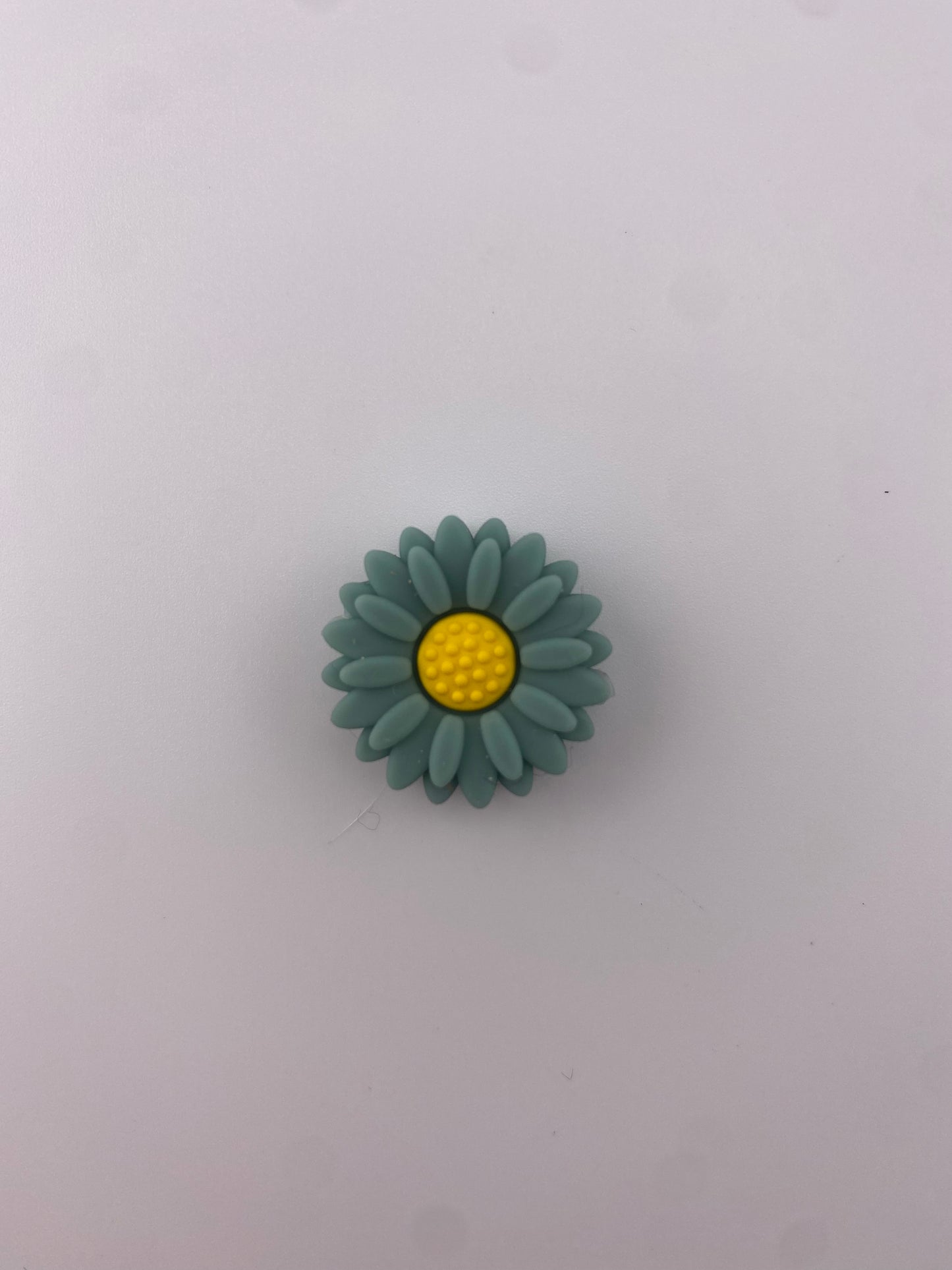 Custom collab Daisy flower flowers silicone focal beads exclusive bead