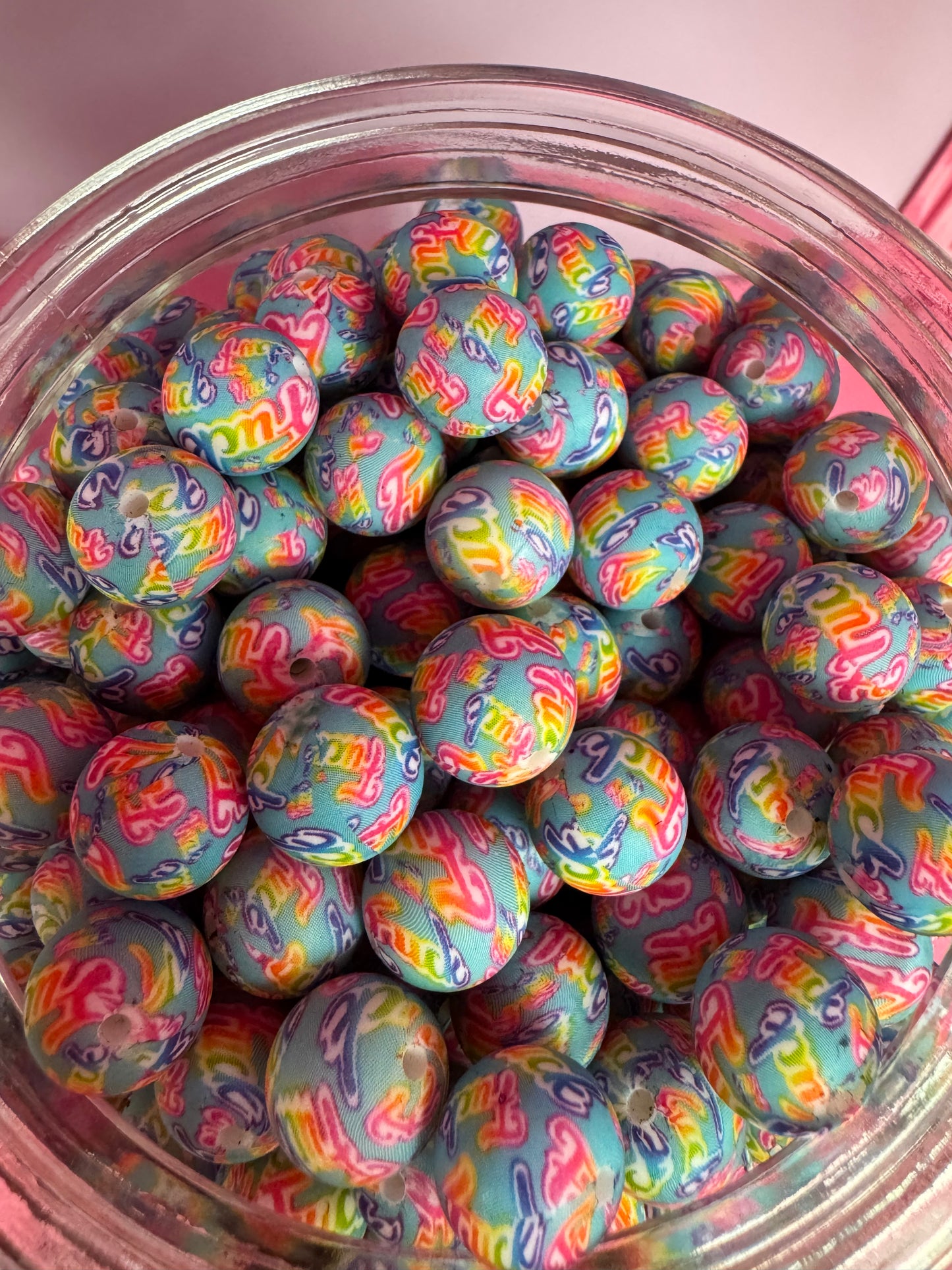 Fuck 15mm Custom Silicone Bead