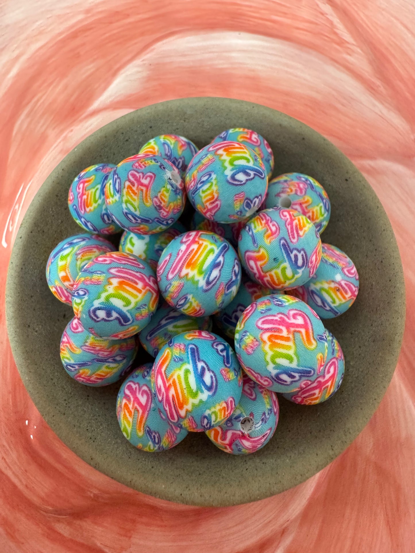 Fuck 15mm Custom Silicone Bead