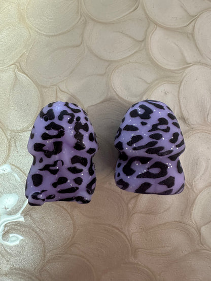 Light purple Sadie cheetah Richard copyrighted silicone focal