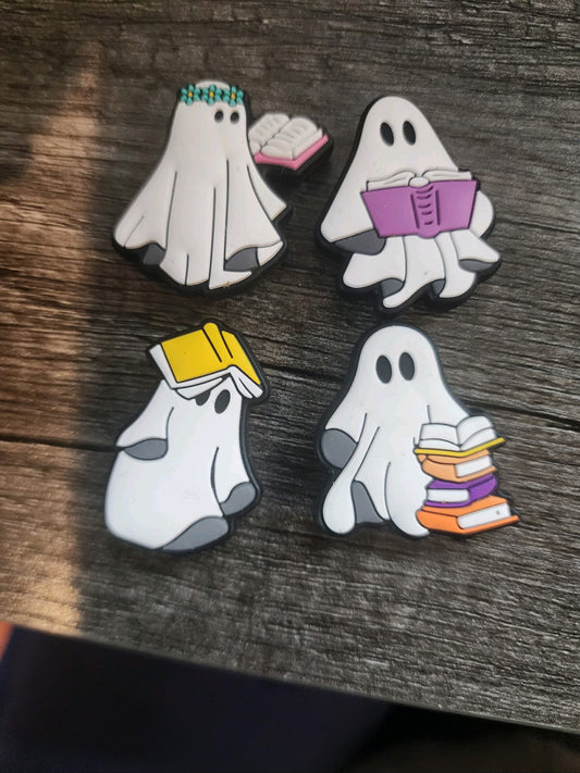 Ghost reading books custom silicone beads booktok