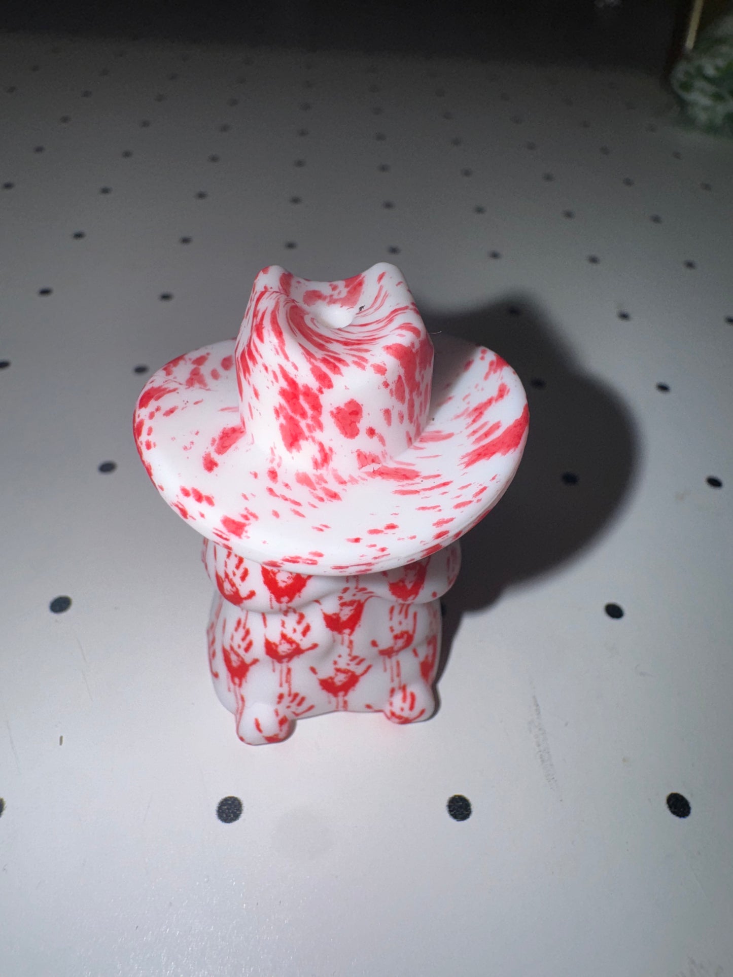 Blood Splatter Cowboy Hat Custom Silicone Focal *Richard not included*