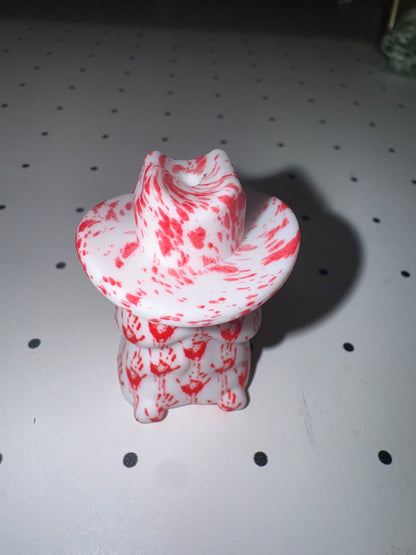 Blood Splatter Cowboy Hat Custom Silicone Focal *Richard not included*