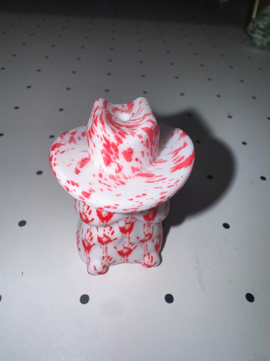 Blood Splatter Cowboy Hat Custom Silicone Focal *Richard not included*