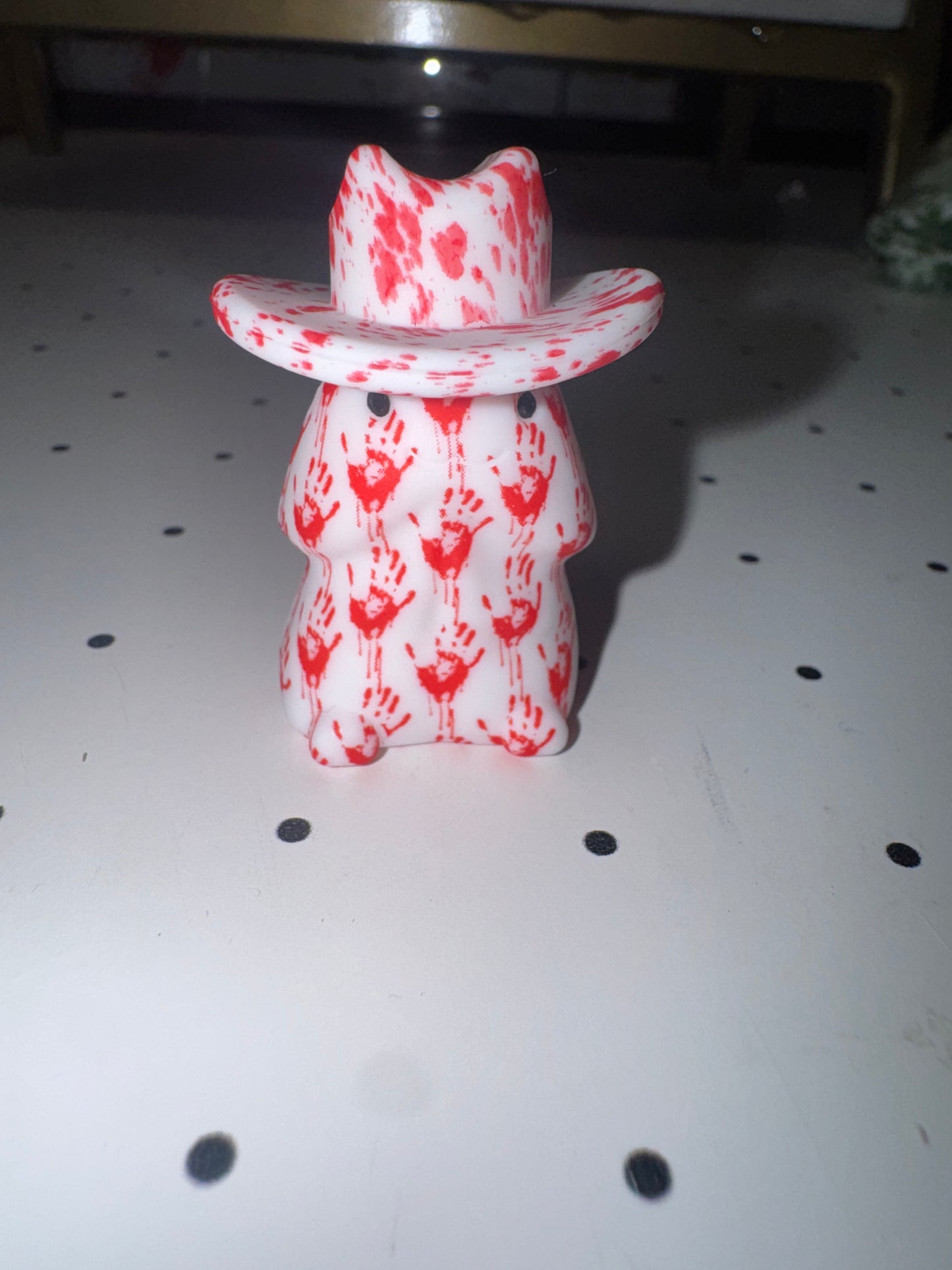 Blood Splatter Cowboy Hat Custom Silicone Focal *Richard not included*
