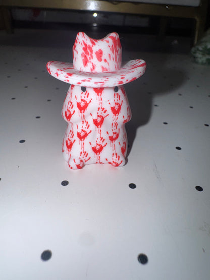 Blood Splatter Cowboy Hat Custom Silicone Focal *Richard not included*