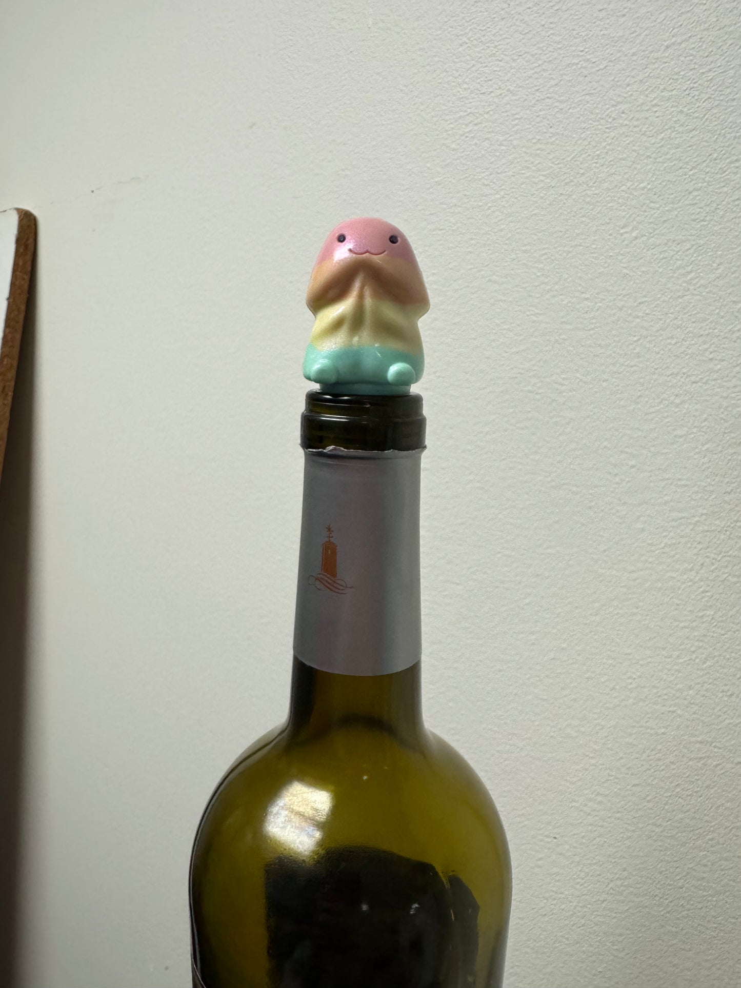 Pastel Opal Rainbow Richard Wine Stopper Custom Silicone