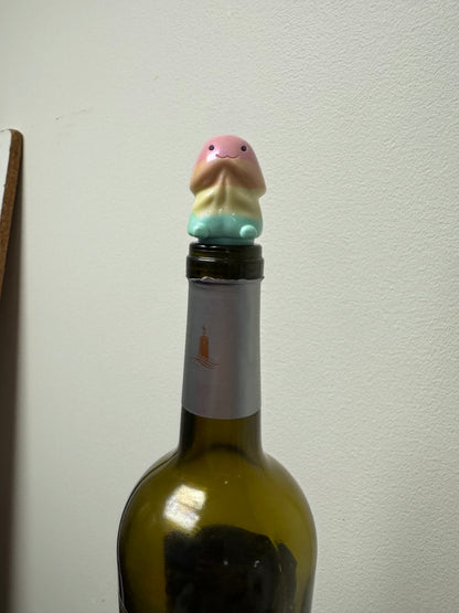Pastel Opal Rainbow Richard Wine Stopper Custom Silicone