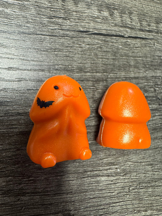 Orange Opal with Bat Richard Halloween Naughty Silicone Focal Custom Copyrighted