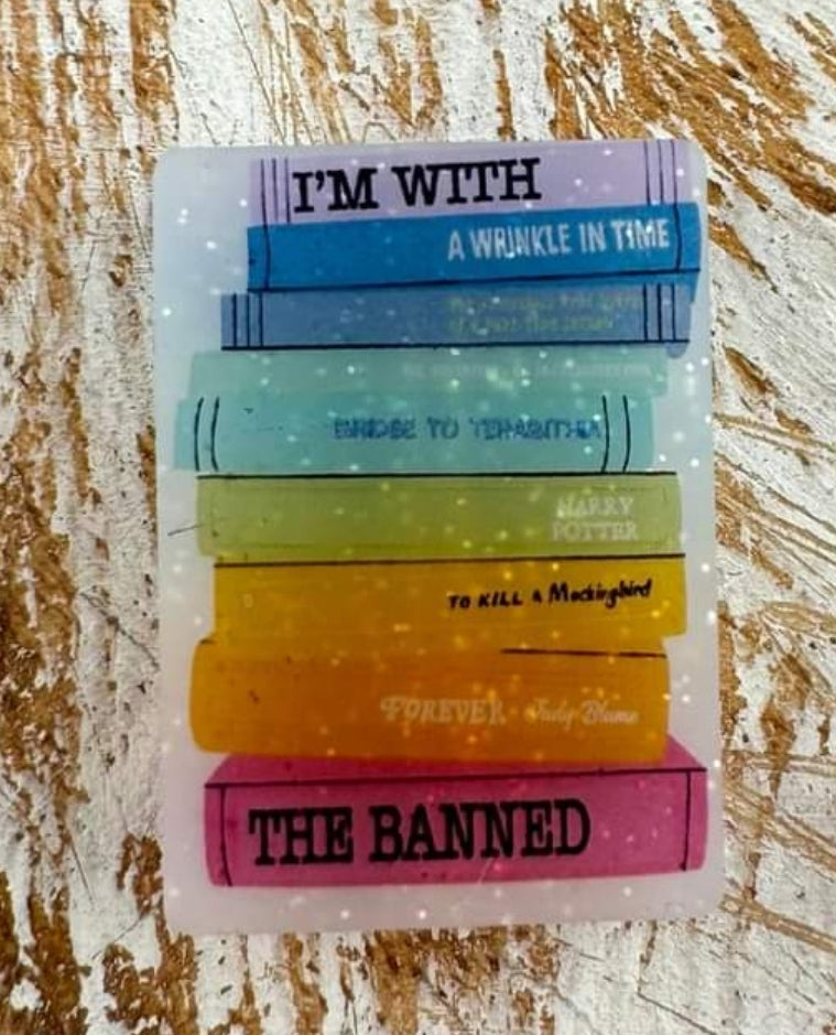 Custom print I'm with the banned book bead #booktok