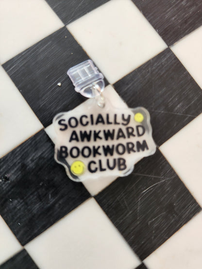 Book romantasy fantasy smut book worm booktok acrylic USB port dust plug charm wholesale